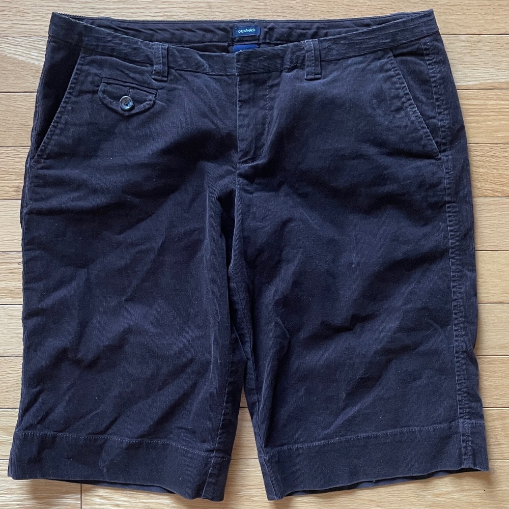 GAP Women's Dark Brown Corduroy Bermuda Shorts